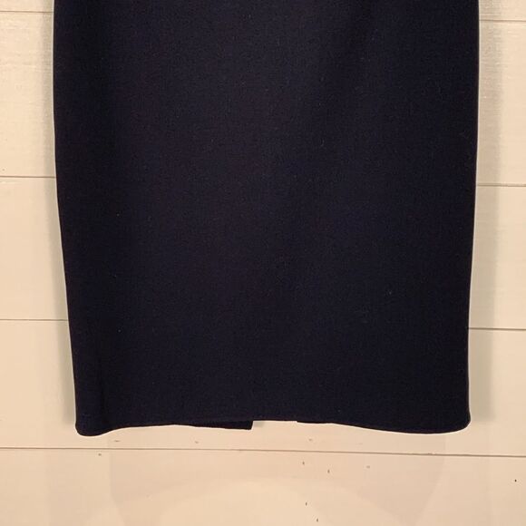 Giorgio Armani wool blend navy blue pencil skirt suit office size US 36 - Picture 3 of 8
